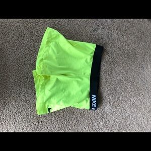 Neon Yellow Nike Pros